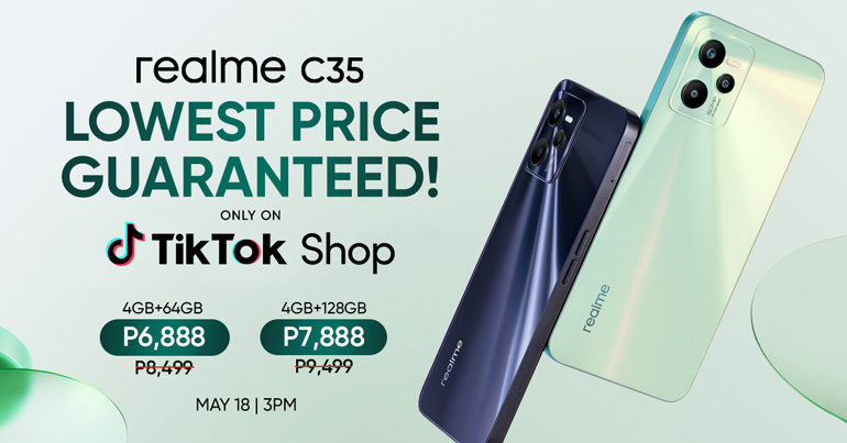 realme C35 TikTok Shop Philippines Promo Price