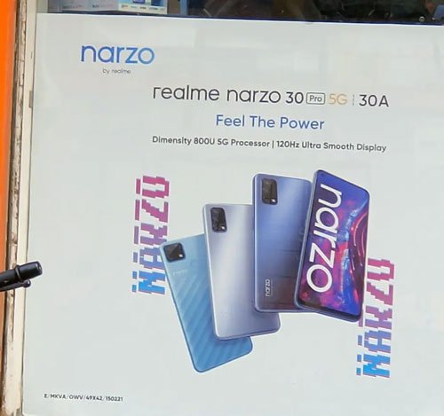 realme Narzo 30 Pro 5G leaked poster