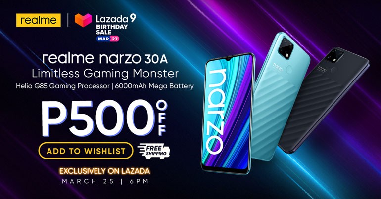 realme Narzo 30A Philippine Launch, Lazada Sale