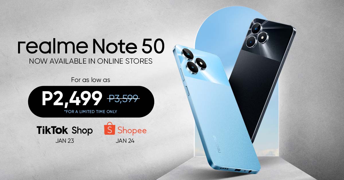 realme Note 50 shopee promo price