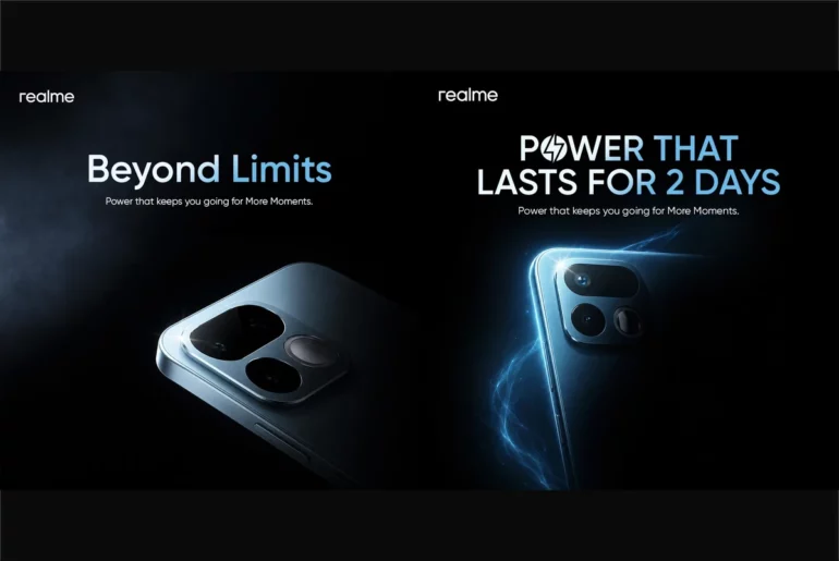 realme PH teases new phone with selfie mirror, giant battery