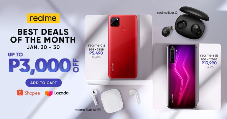 realme january online sale