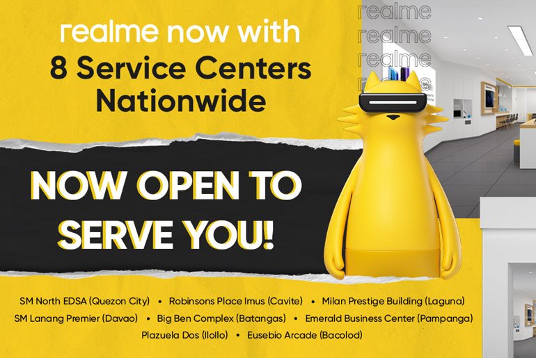 realme list of service centers philippines