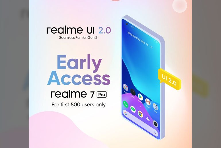 realme 7 Pro realme ui 2 early access program