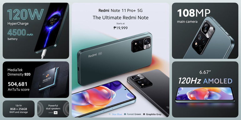Redmi Note 11 Pro+ 5G Price Philippines