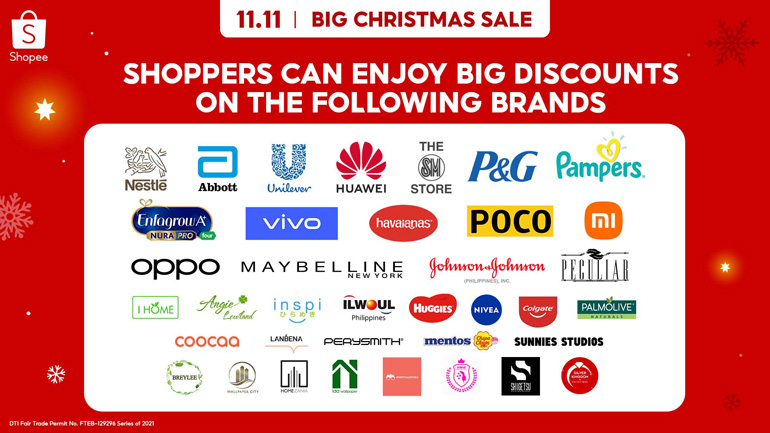 Shopee 11.11 Brands