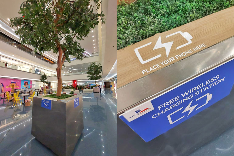 SM Mall of Asia Wireless Charging Stations