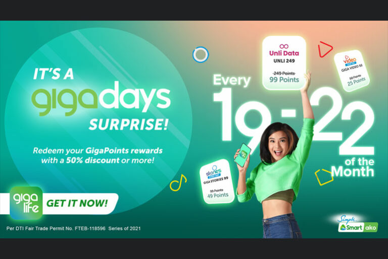 Smart lets subscribers enjoy GigaPoints discounts on GigaDays