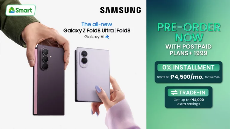 Smart opens pre-orders for Samsung Galaxy Z Fold8, Fold8 Ultra and Flip8 in PH