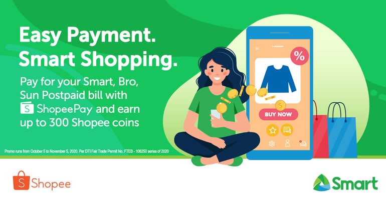 Pay for Smart Postpaid bill via Shopee