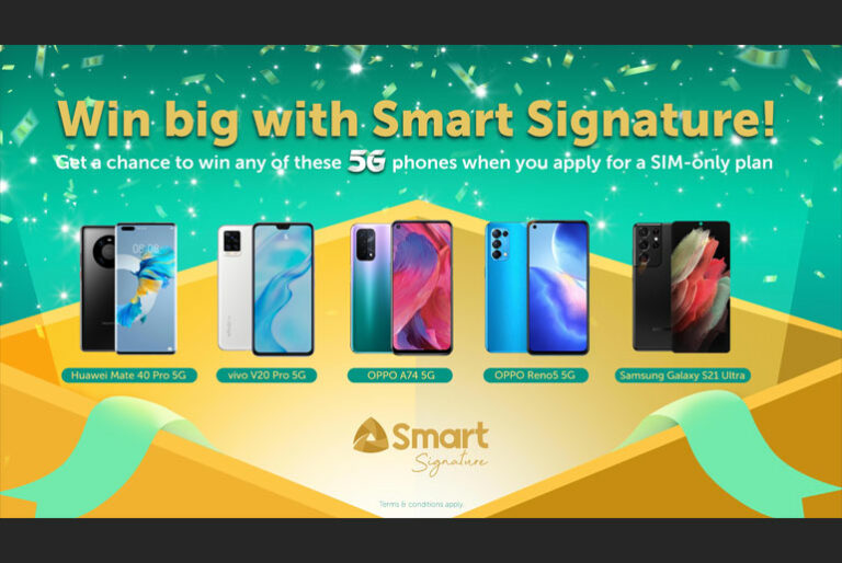 Smart Signature Win a 5G Phone