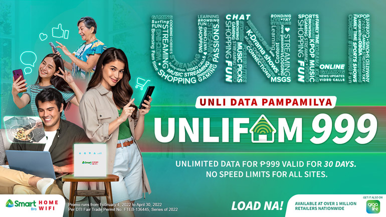 Smart unli data Unlifam 999