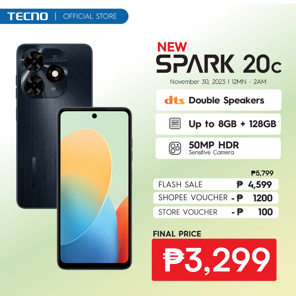 Tecno Spark 20C Price Philippines Shopee