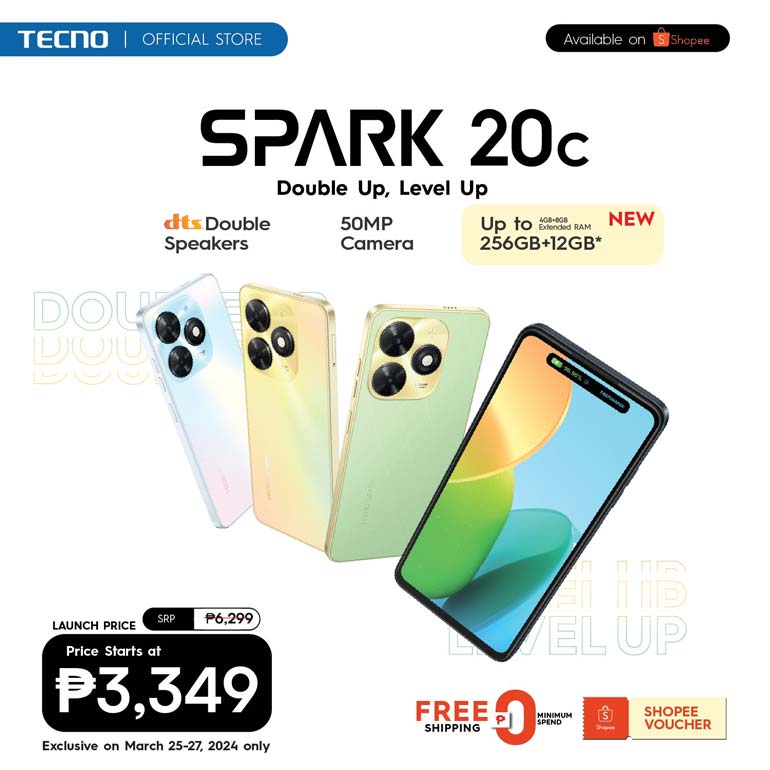 TECNO SPARK 20c promo price