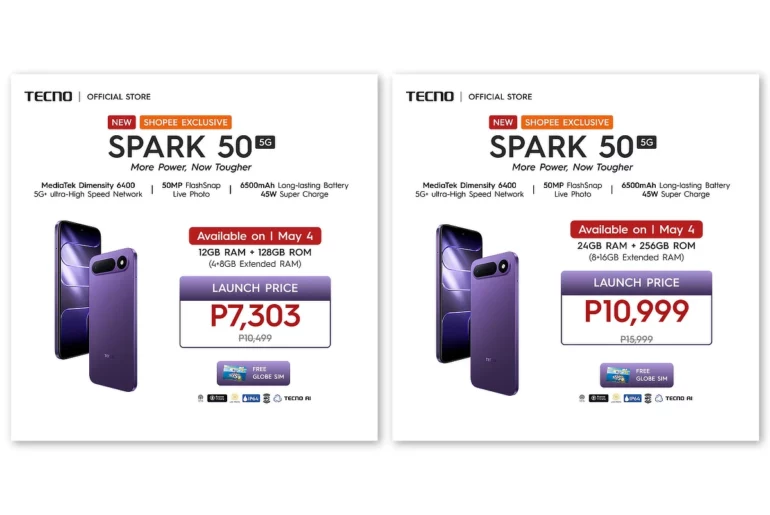 TECNO Spark 50 5G debuts in PH
