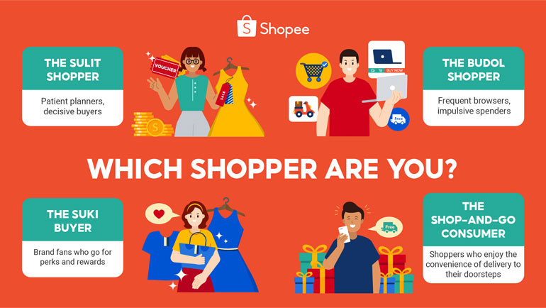 4 types of pinoy online shoppers by shopee