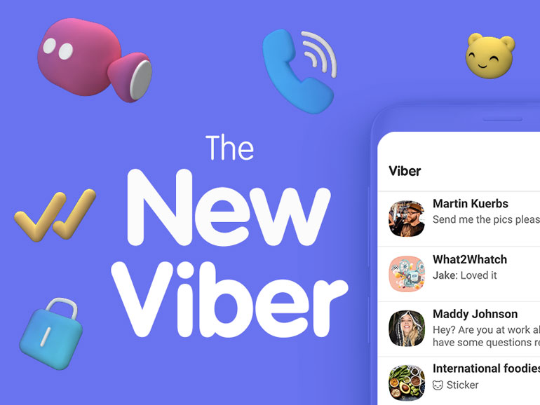 what does viber app look like