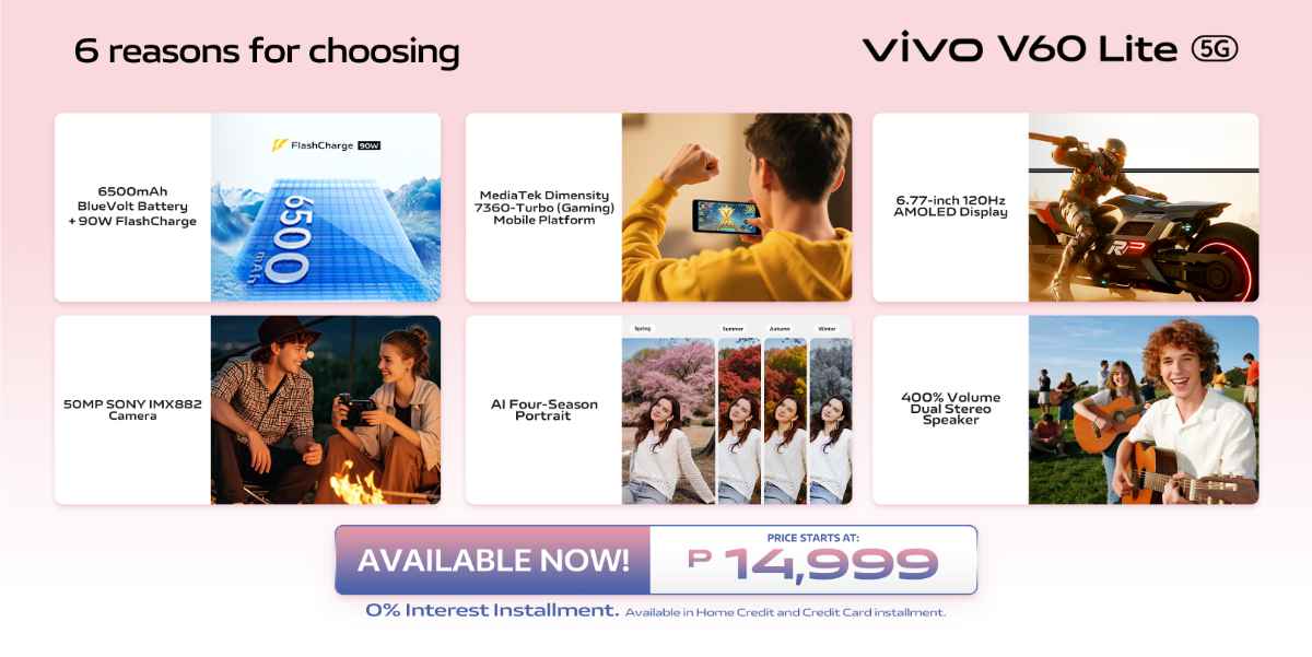 vivo V60 lite price philippines
