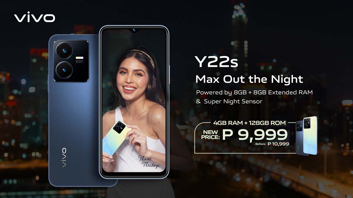 vivo Philippines slashes 1K off the Y22s with 50MP camera and 128GB storage