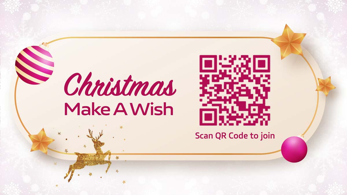 vivo PH Christmas Make-A-Wish Promo QR Code