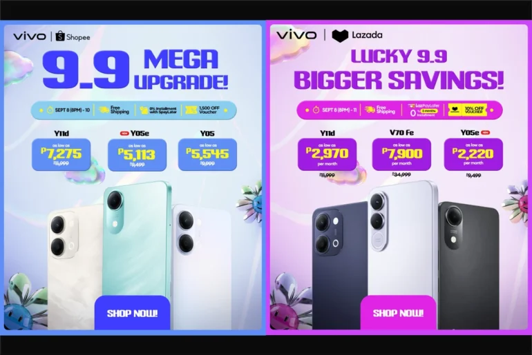vivo 9.9 sale on Lazada: Discounts and 0% installment