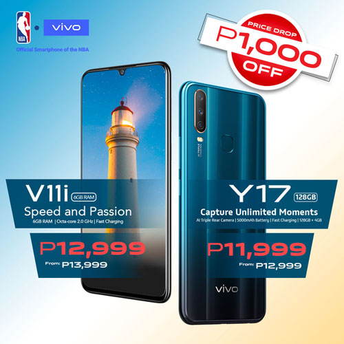 Vivo V11i and Y17 price drop
