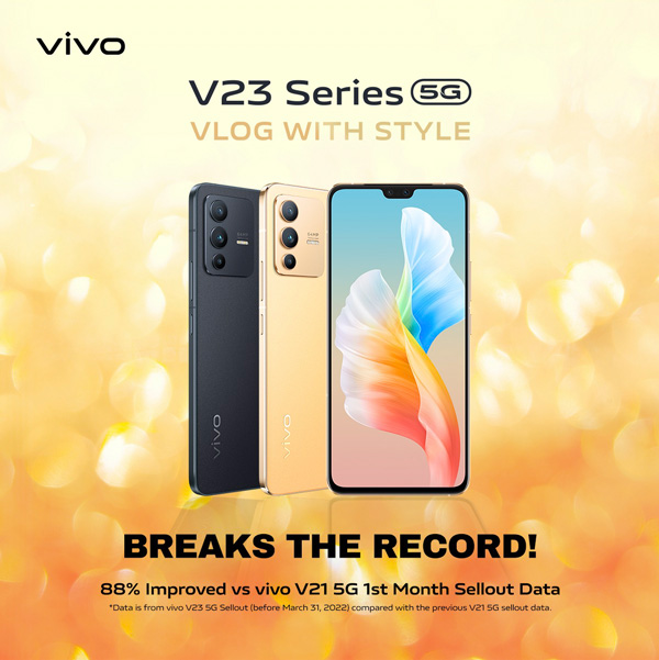 vivo PH sets a record with 88% sellout of the vivo V23 5G