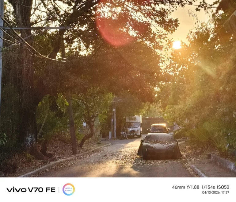 vivo V70 fe test photo