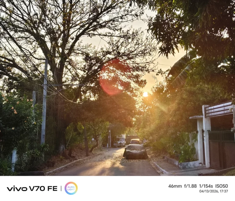 vivo V70 fe test photo