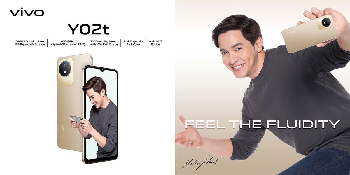 vivo Y02t with Alden Richards