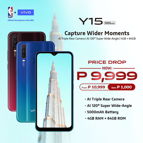 Vivo Y15 price drop