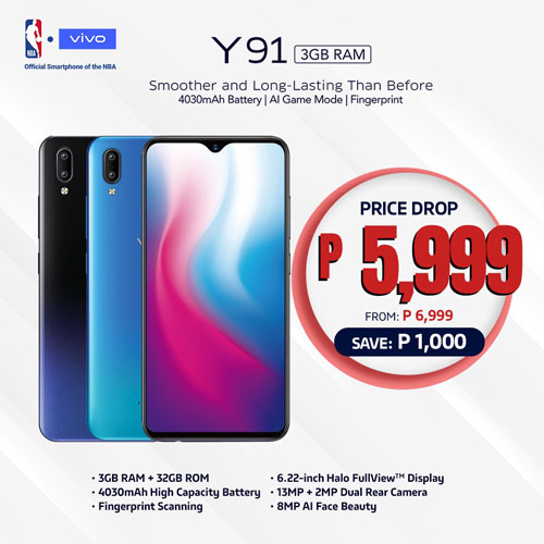 Vivo Y91 Price Drop Philippines