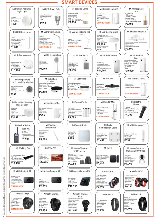 Xiaomi May Catalog