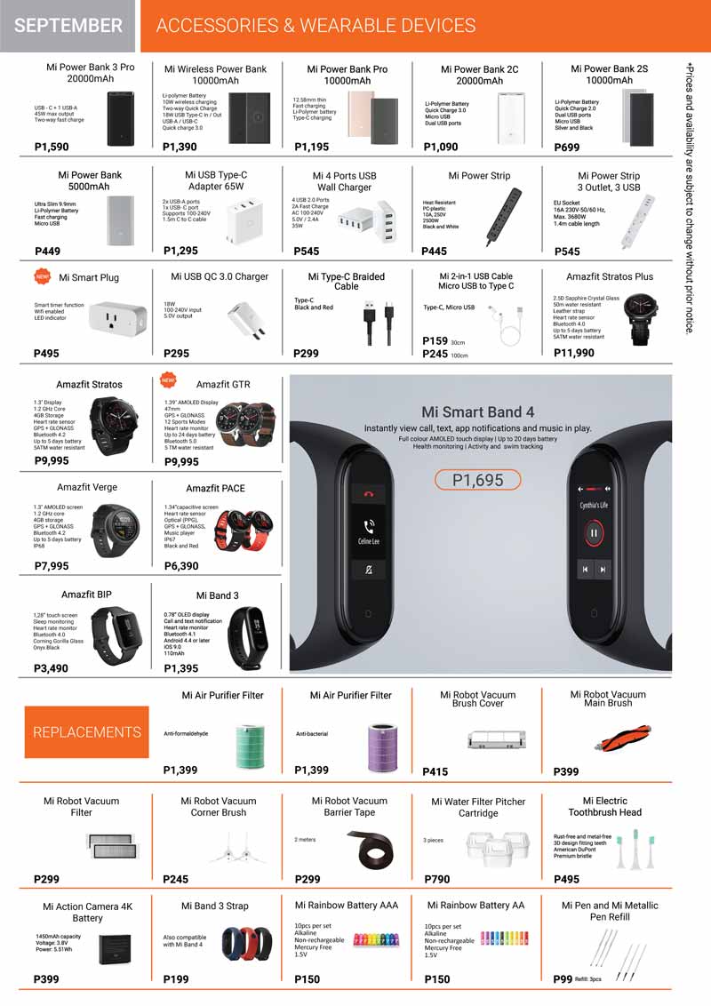 Xiaomi Philippines Brochure September