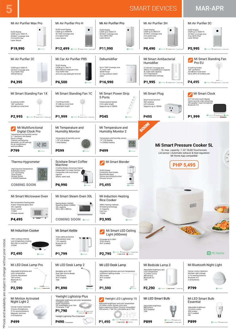 Xiaomi Mi Store Product Brochure Mar/Apr 1