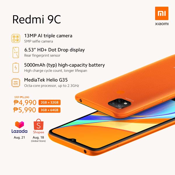 Redmi 9C Price Philippines