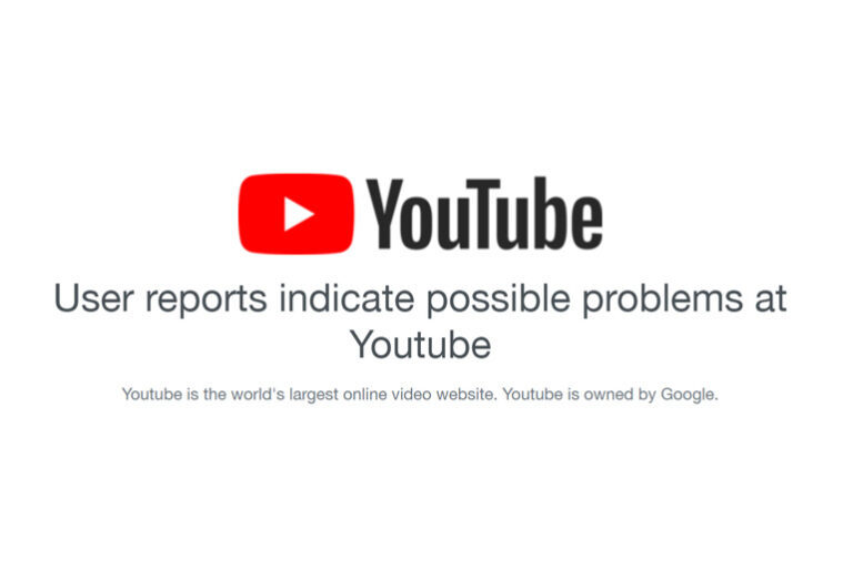 YouTube down on Android